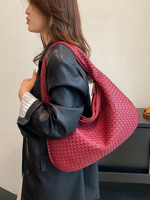Heidi-Mode | Französische Hochwertige Gewebte Tasche, Vielseitige Schulter Achseltasche, Nischenstruktur Tragbare Pendeltasche - Image 2