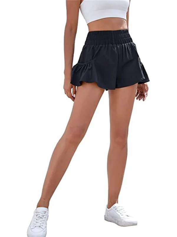 Heidi-Mode | Damen Fitness Lauf Quick-Dry Hohe Taille Shorts mit Taschen - Image 11