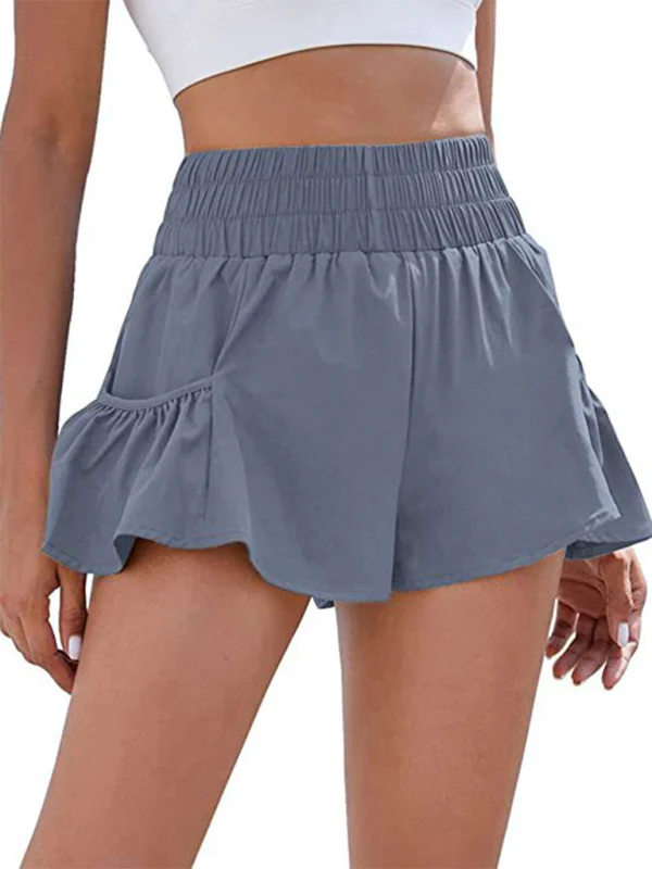 Heidi-Mode | Damen Fitness Lauf Quick-Dry Hohe Taille Shorts mit Taschen - Image 12