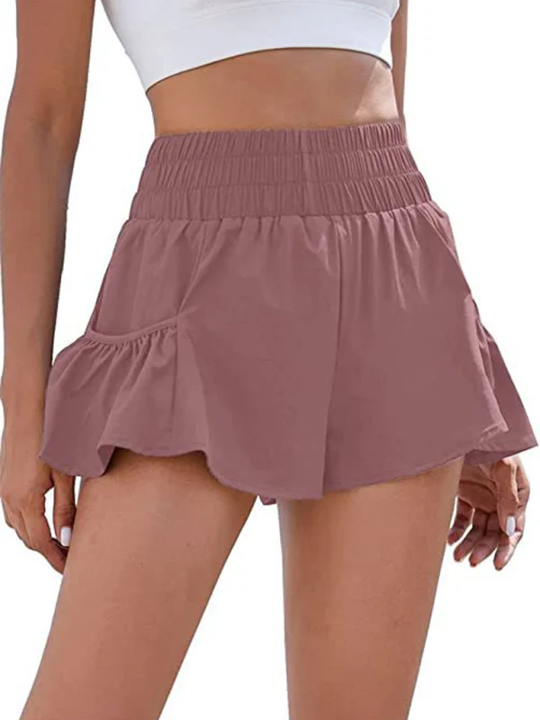 Heidi-Mode | Damen Fitness Lauf Quick-Dry Hohe Taille Shorts mit Taschen - Image 15