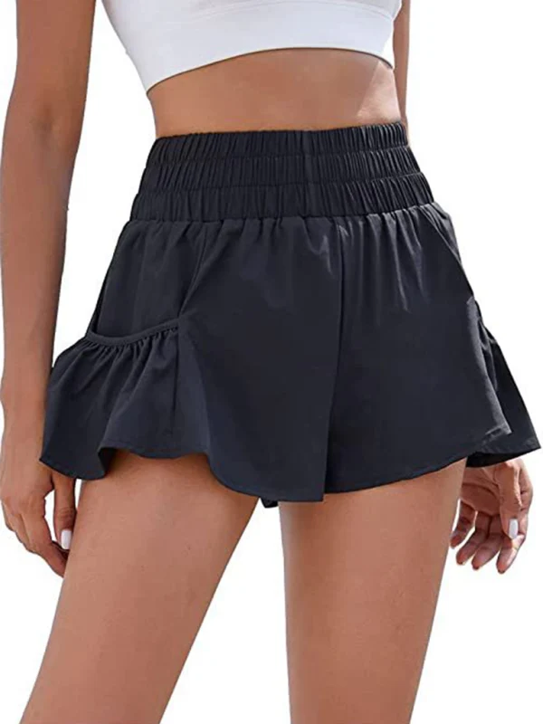 Heidi-Mode | Damen Fitness Lauf Quick-Dry Hohe Taille Shorts mit Taschen - Image 19