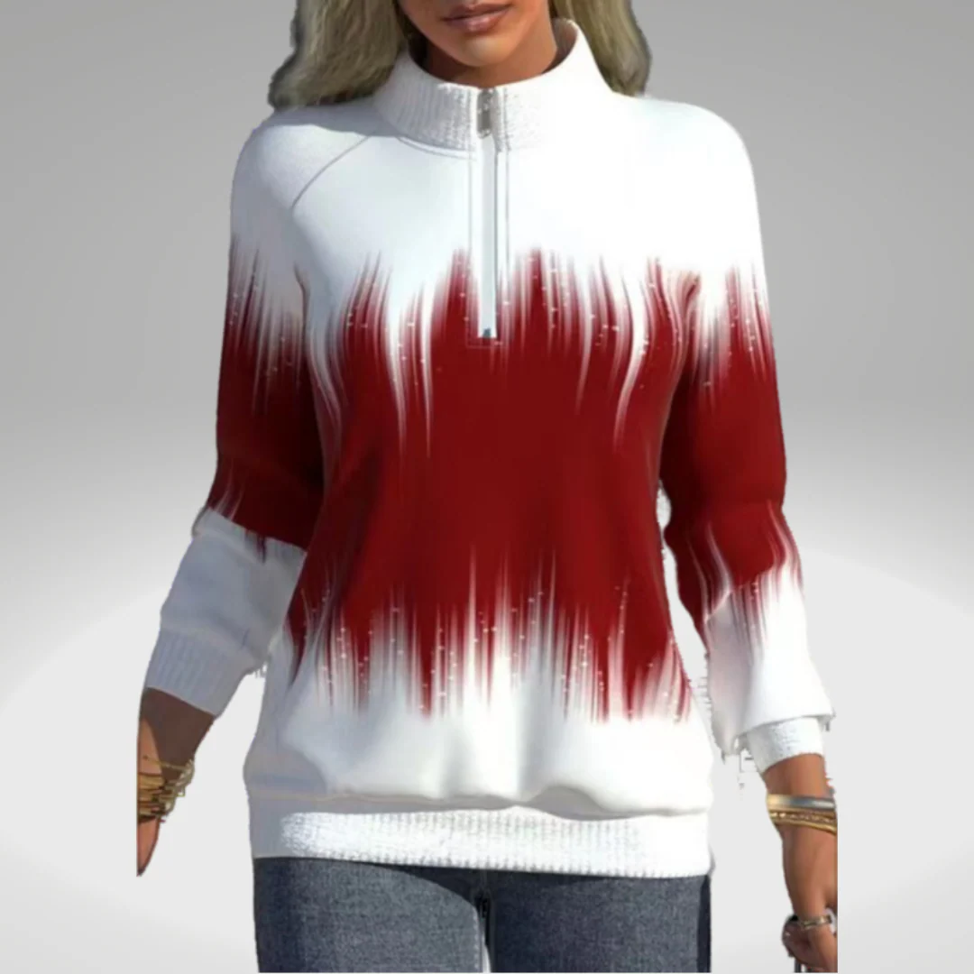 Heidi-Mode | Damen Sweatshirt mit Farbverlaufdruck - Image 4