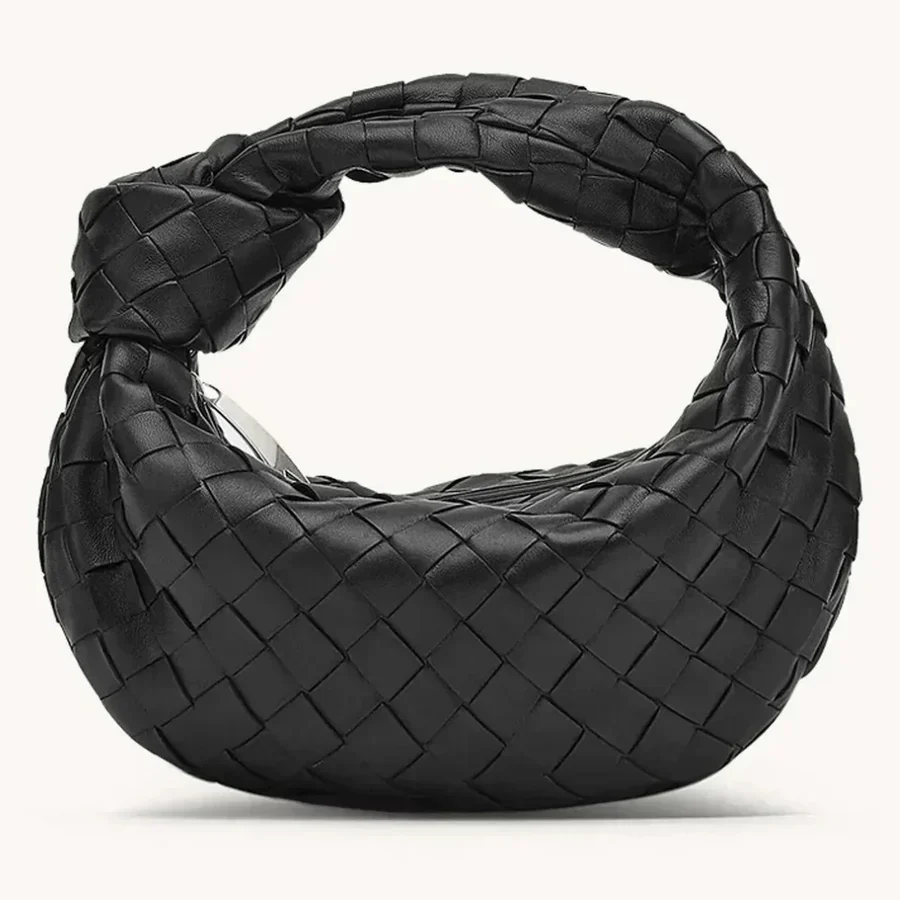 Heidi-Mode | Frauen Handtasche mit Geknotetem Griff Geflochten - Image 4