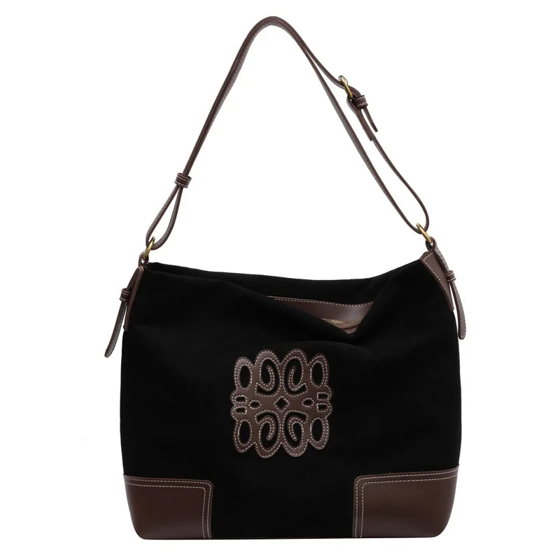 Heidi-Mode | Damen Luxus Marke Messenger Taschen Retro Braun Crossbody Tote Taschen Eimer Clutch Tasche Einkauf Große Kapazität Reisetasche - Image 6