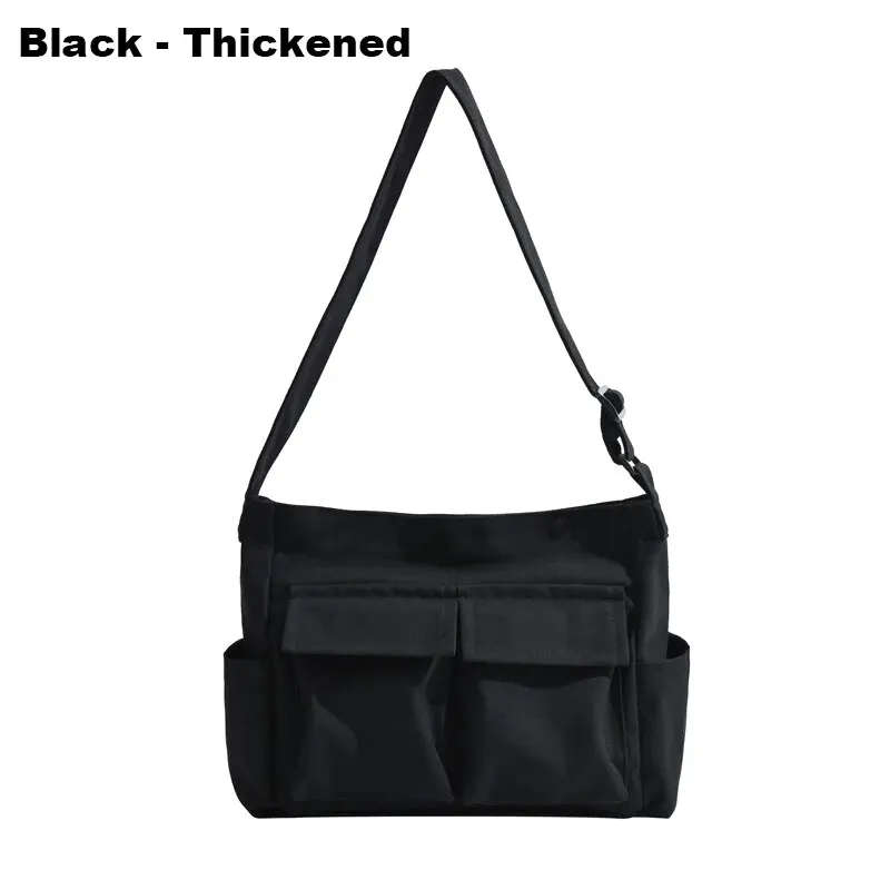 Heidi-Mode | Frauen Vintage Handtasche Canvas Teenager Schulter Tote Taschen Lieferdienst Tasche Damen Lässige Handtasche Crossbody Geldbörse - Image 7
