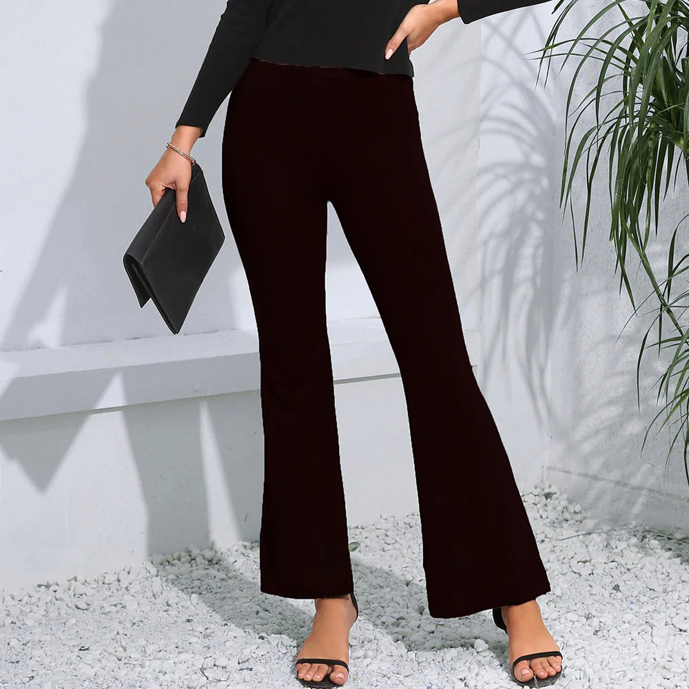 Heidi-Mode | Damen Flared Ankle Enganliegende Hose - Image 5
