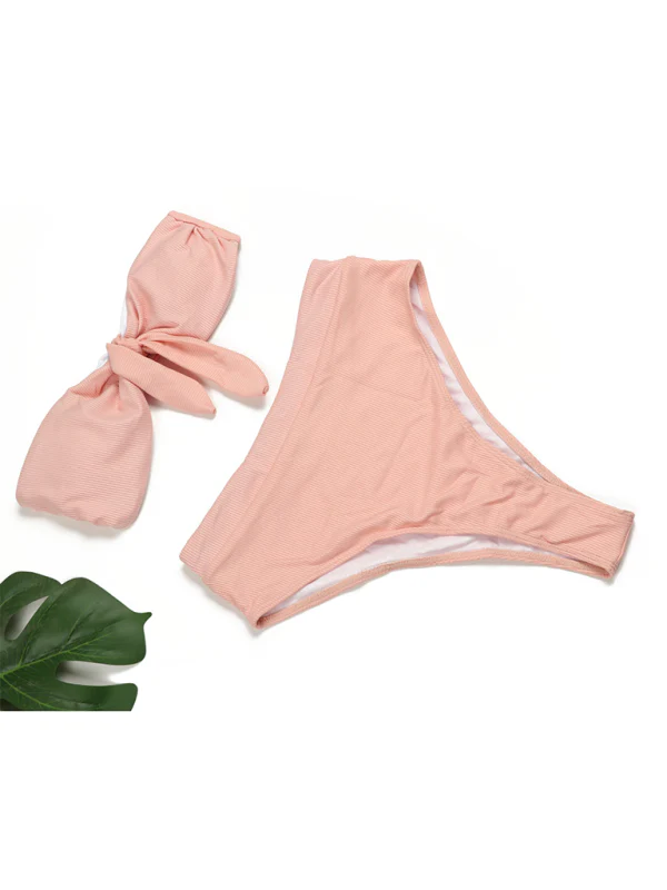Heidi-Mode | Damen Hochtailliertes Bikini Röhrenoberteil Badeanzug - Image 2