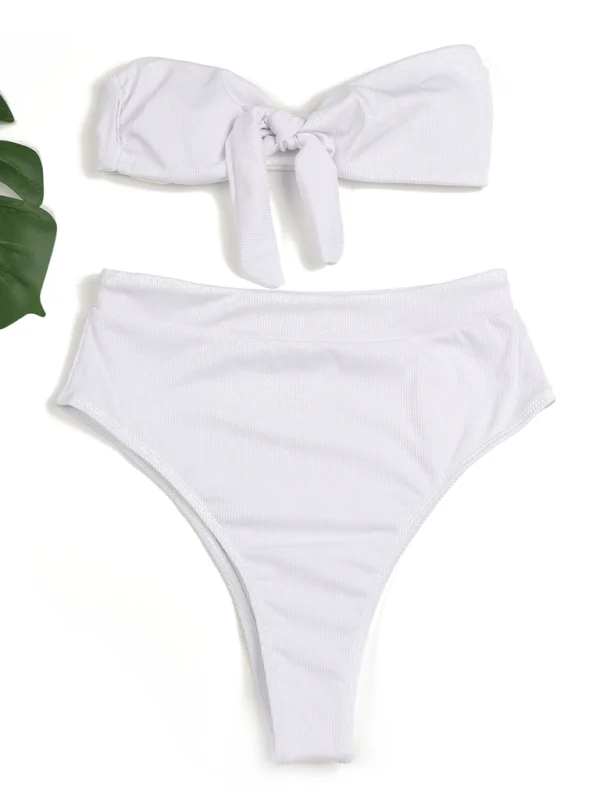 Heidi-Mode | Damen Hochtailliertes Bikini Röhrenoberteil Badeanzug - Image 5