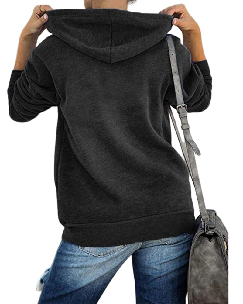 Heidi-Mode | Schlichter Damen Hoodie mit Taschen