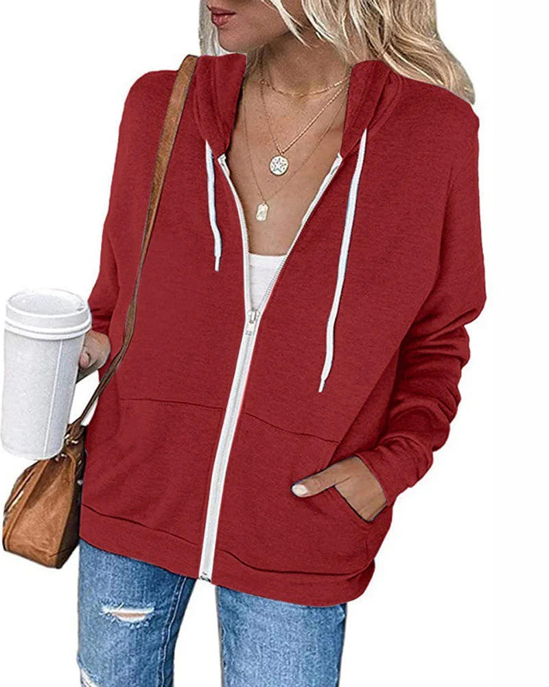 Heidi-Mode | Schlichter Damen Hoodie mit Taschen - Image 4