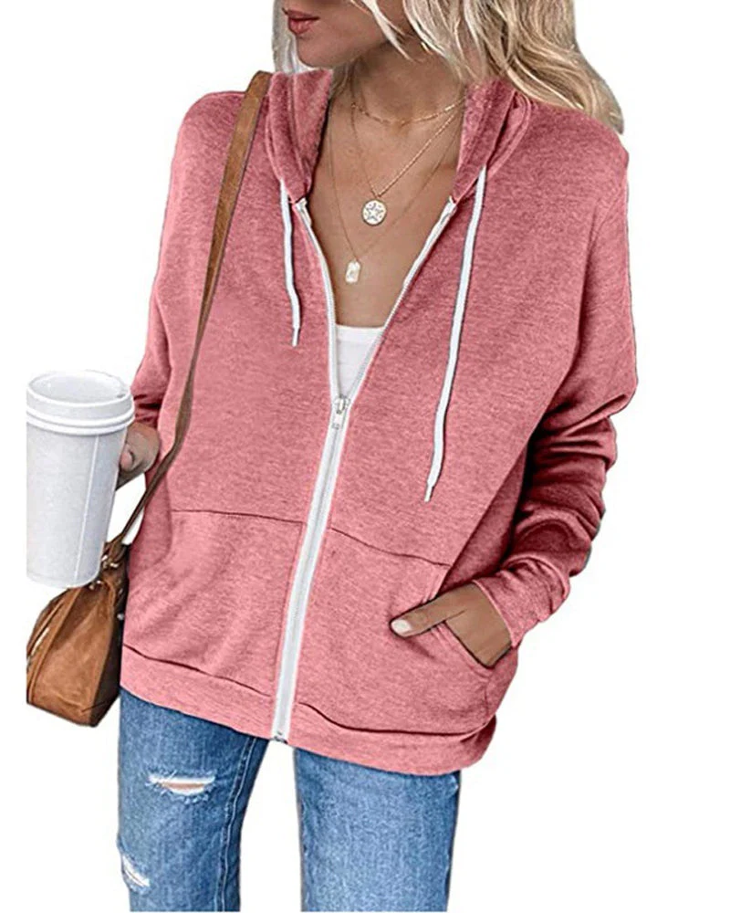 Heidi-Mode | Schlichter Damen Hoodie mit Taschen - Image 8