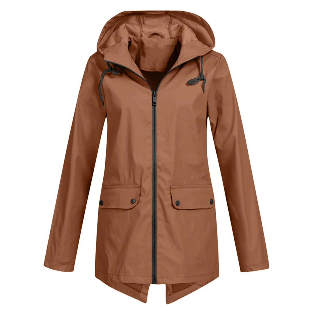 Heidi-Mode | Wasserdichte Lange Jacke - Mit Kapuze & Stilvoll - Image 3
