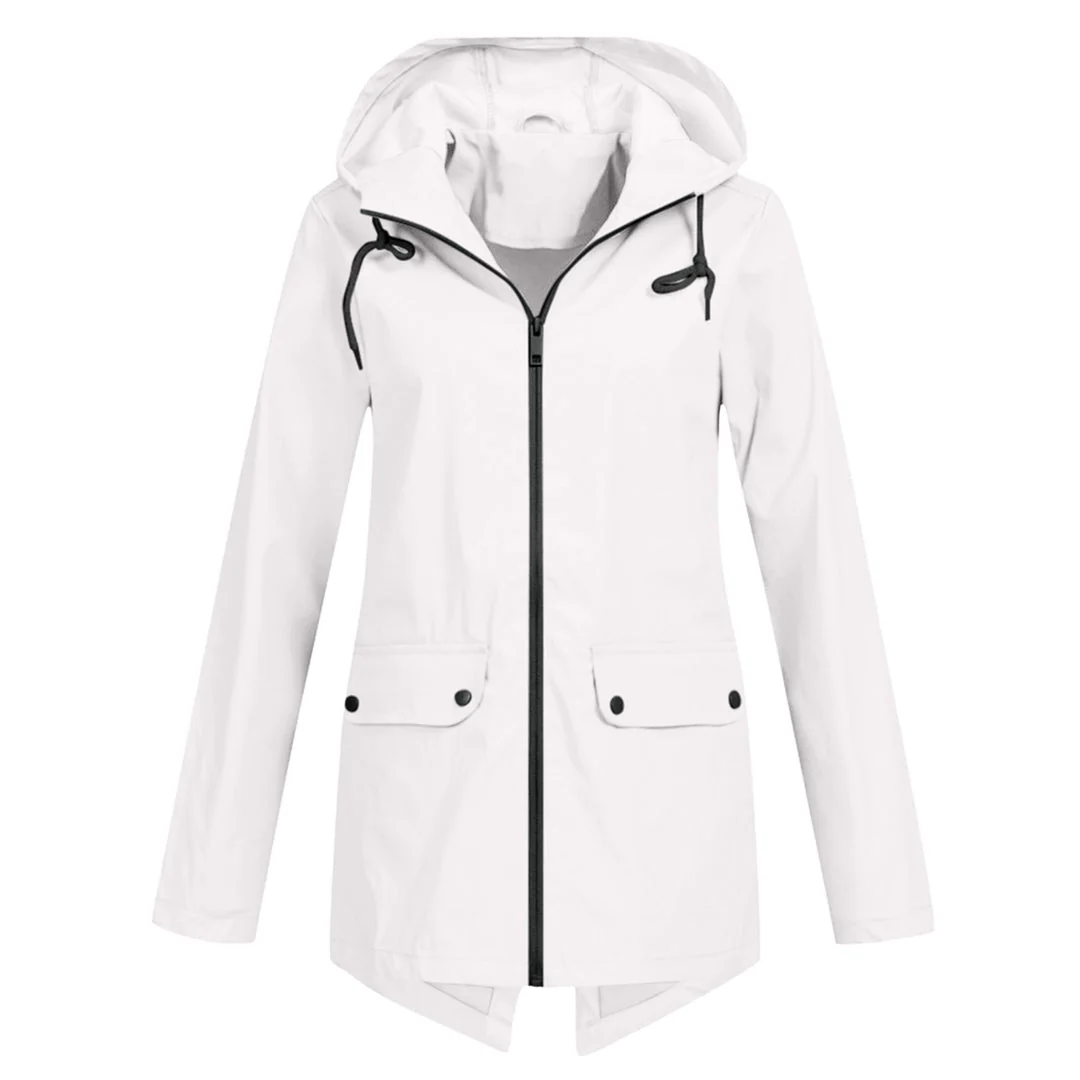 Heidi-Mode | Wasserdichte Lange Jacke - Mit Kapuze & Stilvoll - Image 5