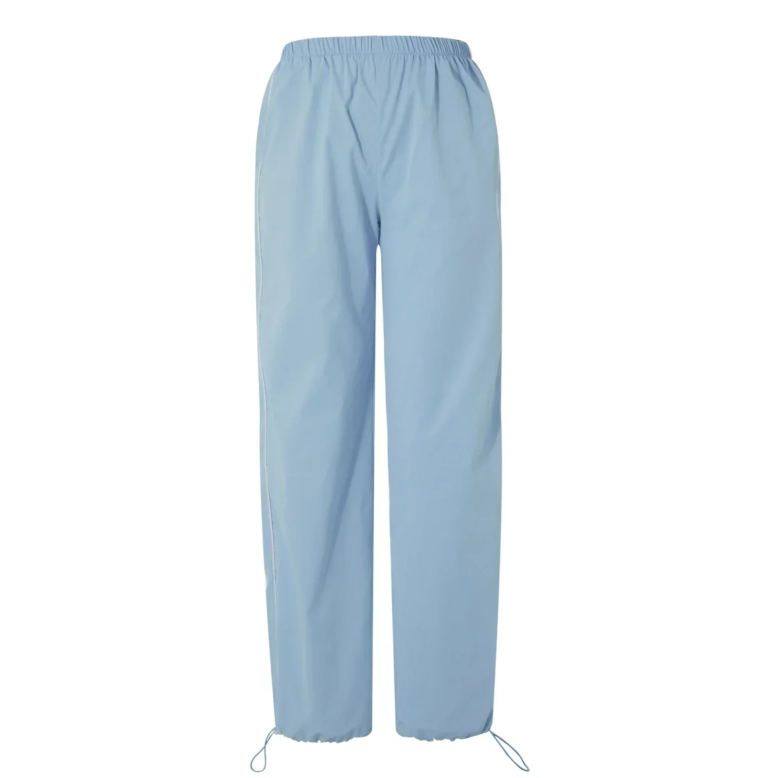 Heidi-Mode | Frauen Y2K Elastischer Taillen Cargo Hosen Locker Einfarbige Jogginghosen Trainingshose mit Taschen Streetwear - Image 5