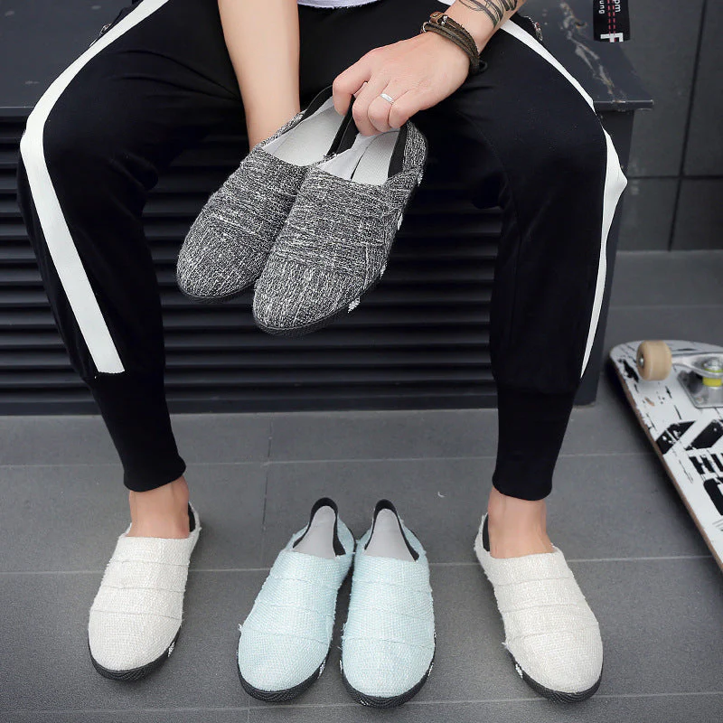 Heidi-Mode | Frühling und Sommer Leinen Canvas Schuhe Männer - Image 3