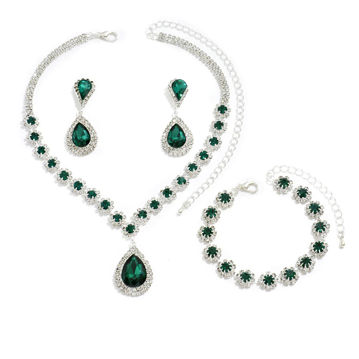 Heidi-Mode | Galvanisiertes Strass-Schmuckset - Image 2