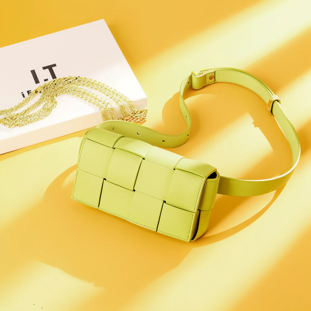 Heidi-Mode | Geblockte Umhängetasche Vegan Leder Damen Geflochtene Tasche Frauen - Image 17