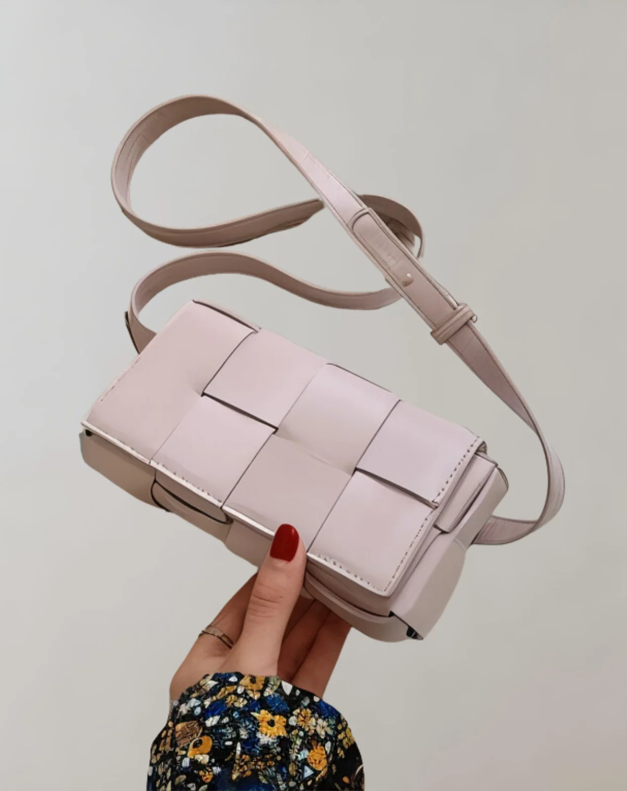Heidi-Mode | Geblockte Umhängetasche Vegan Leder Damen Geflochtene Tasche Frauen - Image 21