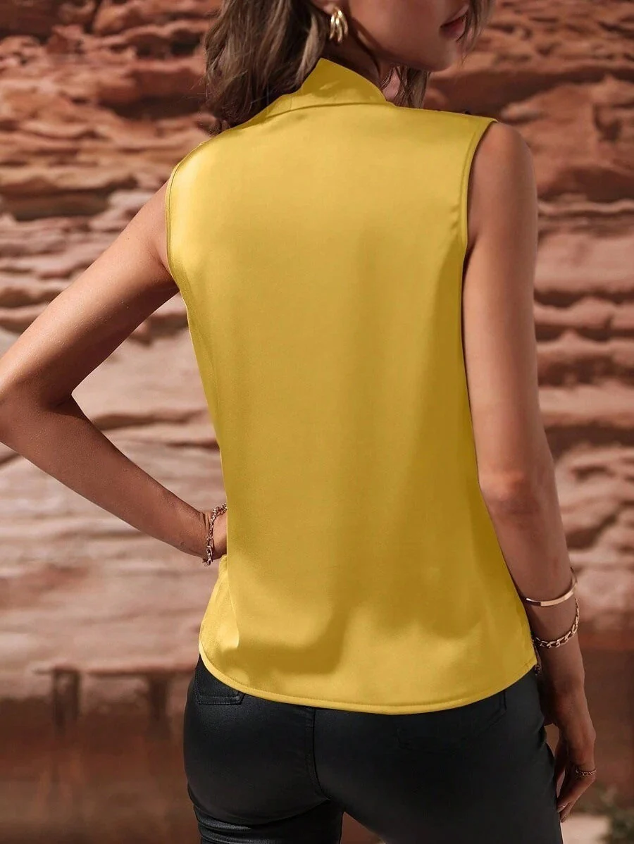 Heidi-Mode | Gekraustes Weste Sexy Shirt Top - Image 7