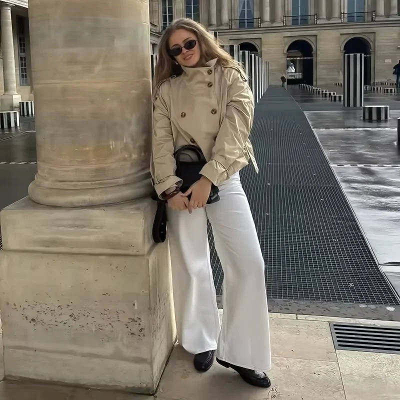 Heidi-Mode | Cropped Trenchcoat - Image 2