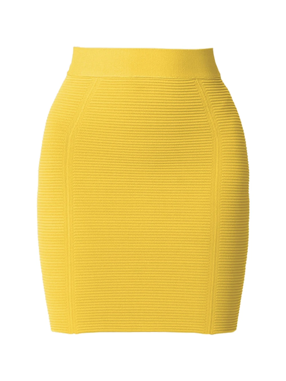 Heidi-Mode | Gelbe Farbe Frauen Sexy Bodycon Minirock Rayon Bandage Mode Nachtclub Festbekleidung Feier Röcke Hohe Qualität - Image 2