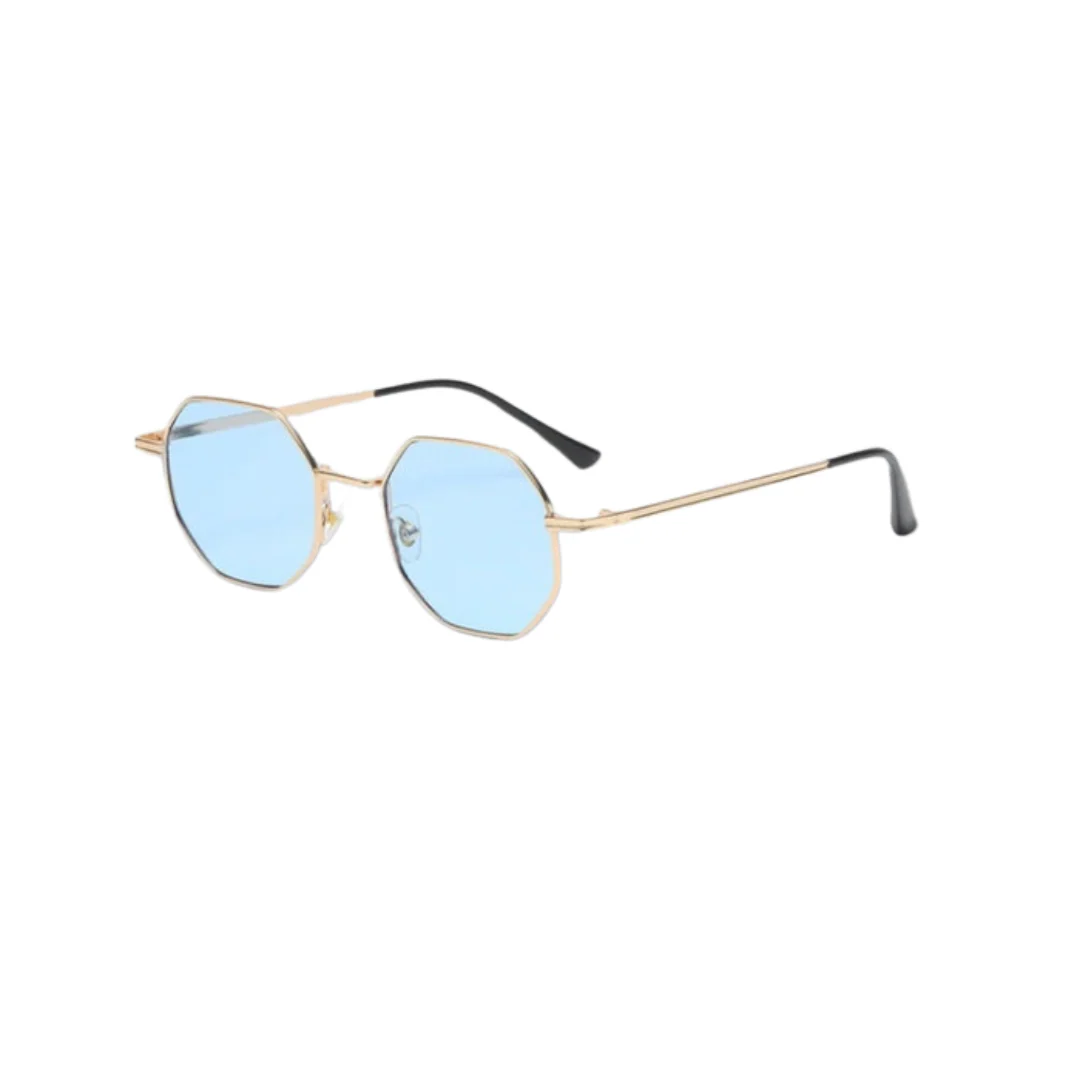 Heidi-Mode | Geld Sonnenbrille - Sommer - Metall Vieleckig - Image 8