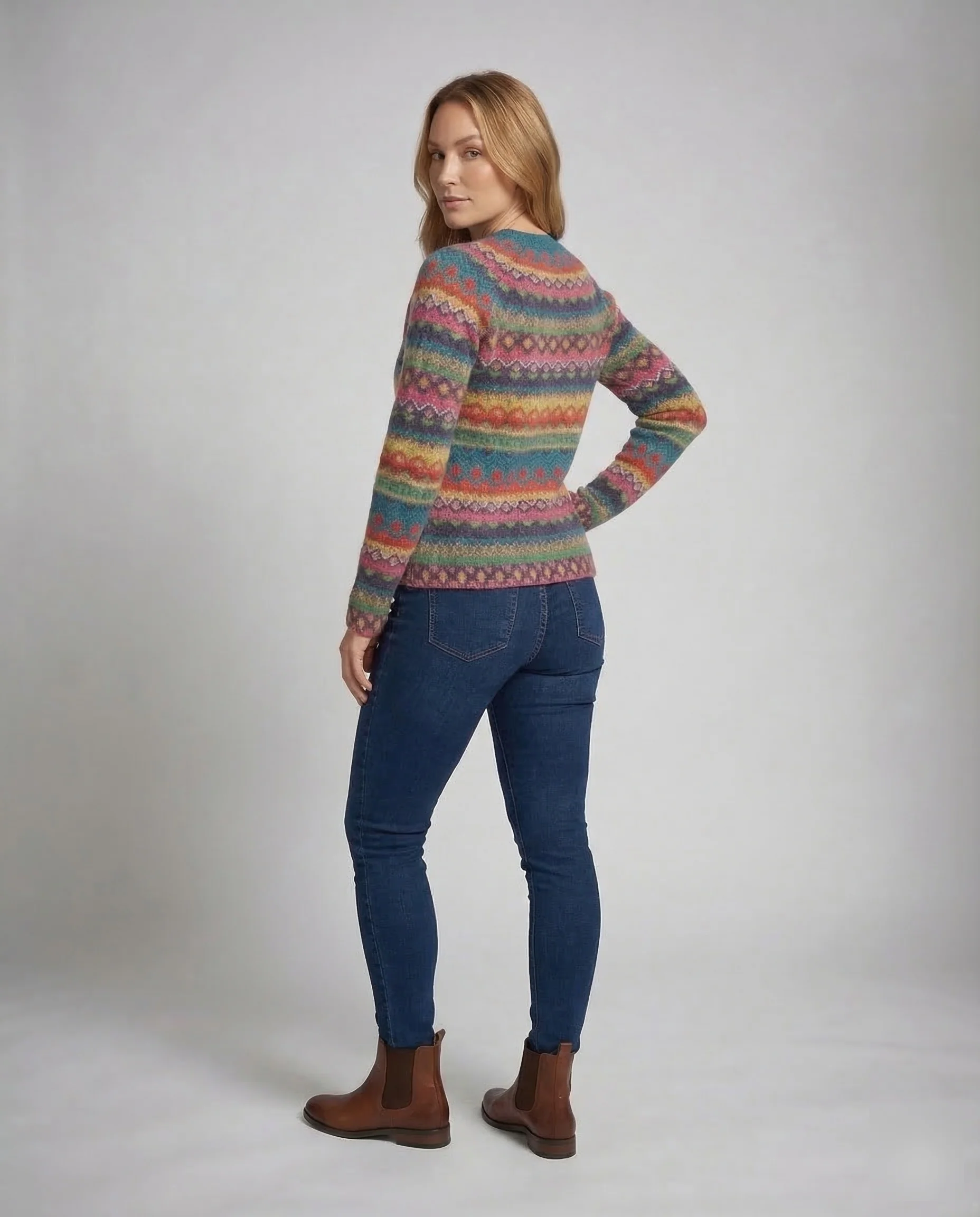 Damen Strickpullover aus Baumwollmischung mit Weichem Stoff & Bequemer Passform | Heidi-Mode - Image 3