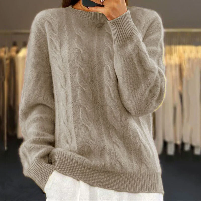 Heidi-Mode | Stylischer Pullover für Damen Im Kabelstrickdesign - Image 2