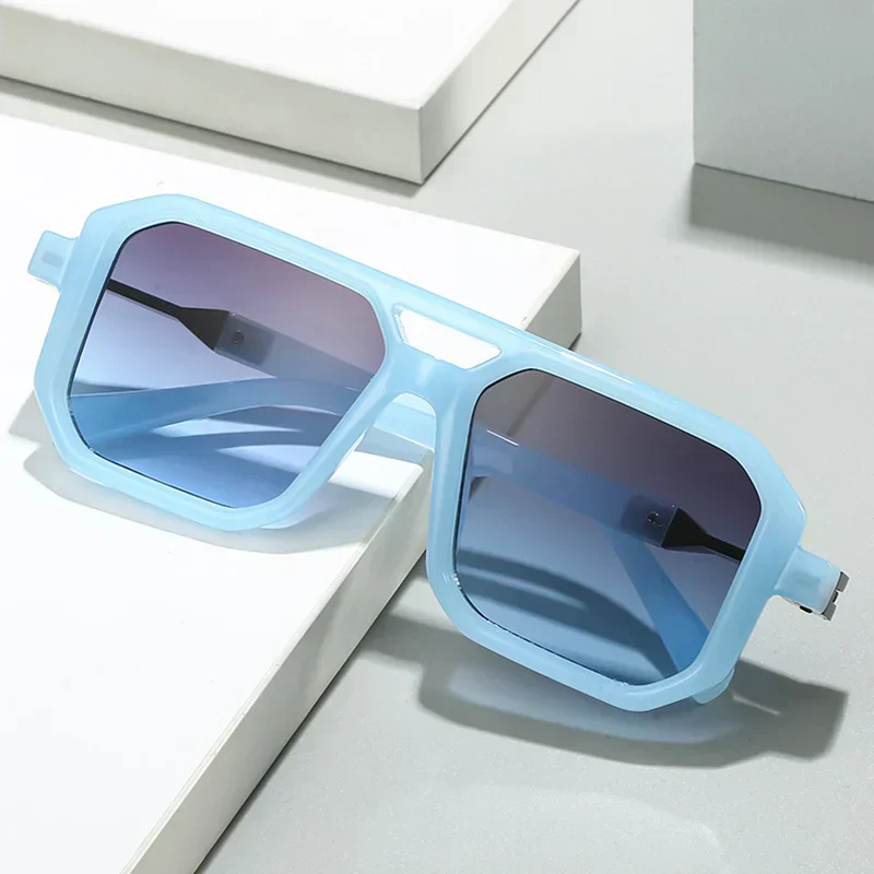 Heidi-Mode | Geometrische Übergröße Sonnenbrille Modern & Einzigartig - Image 4