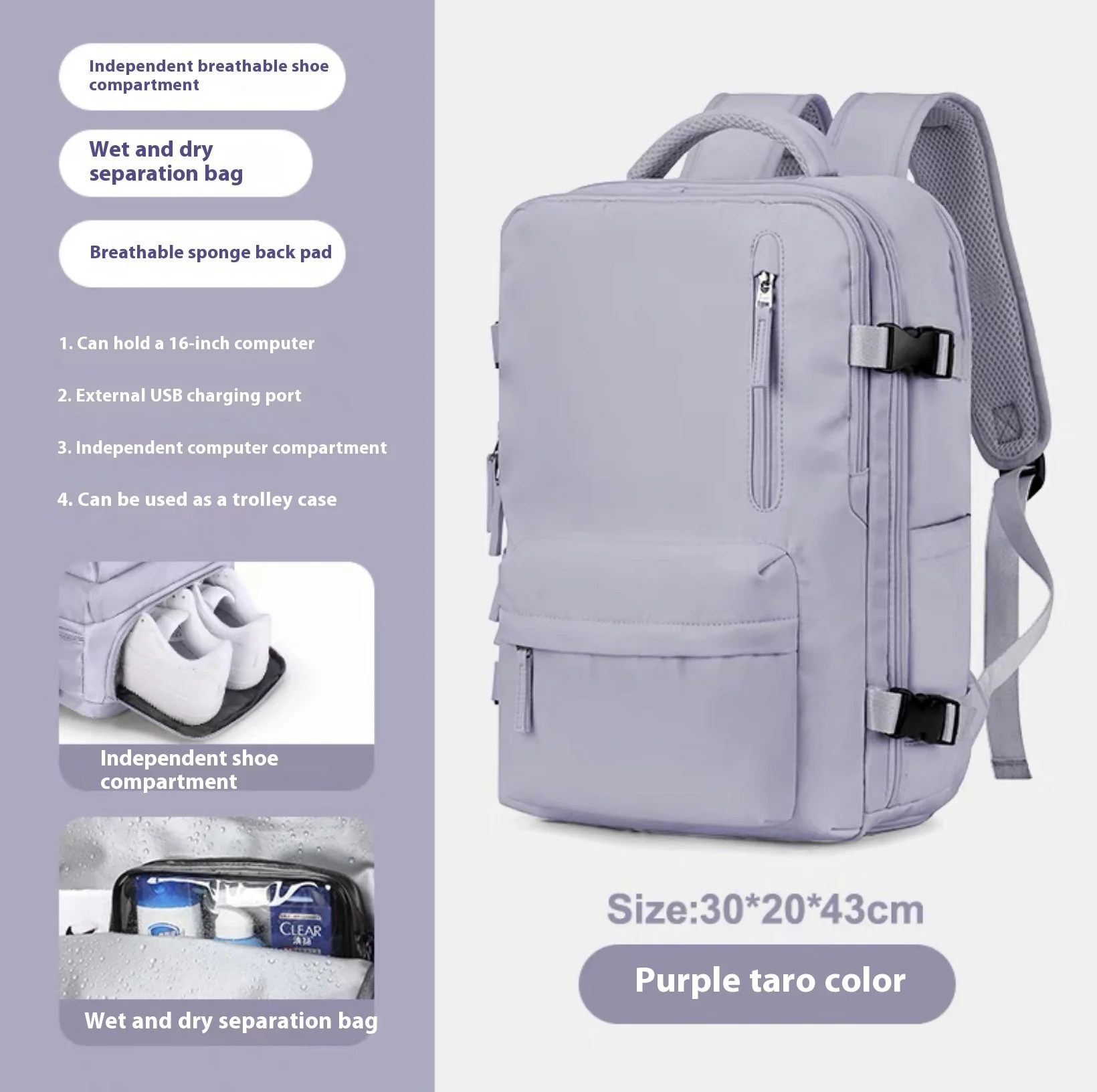 Heidi-Mode | Geräumiger Vielseitiger Rucksack - Image 12