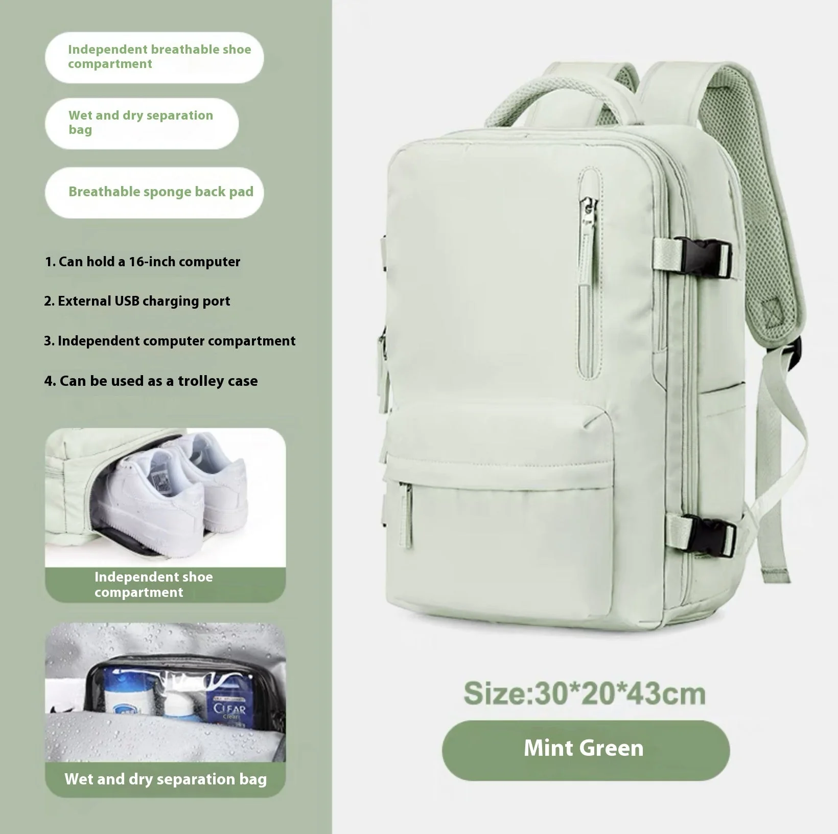 Heidi-Mode | Geräumiger Vielseitiger Rucksack - Image 13