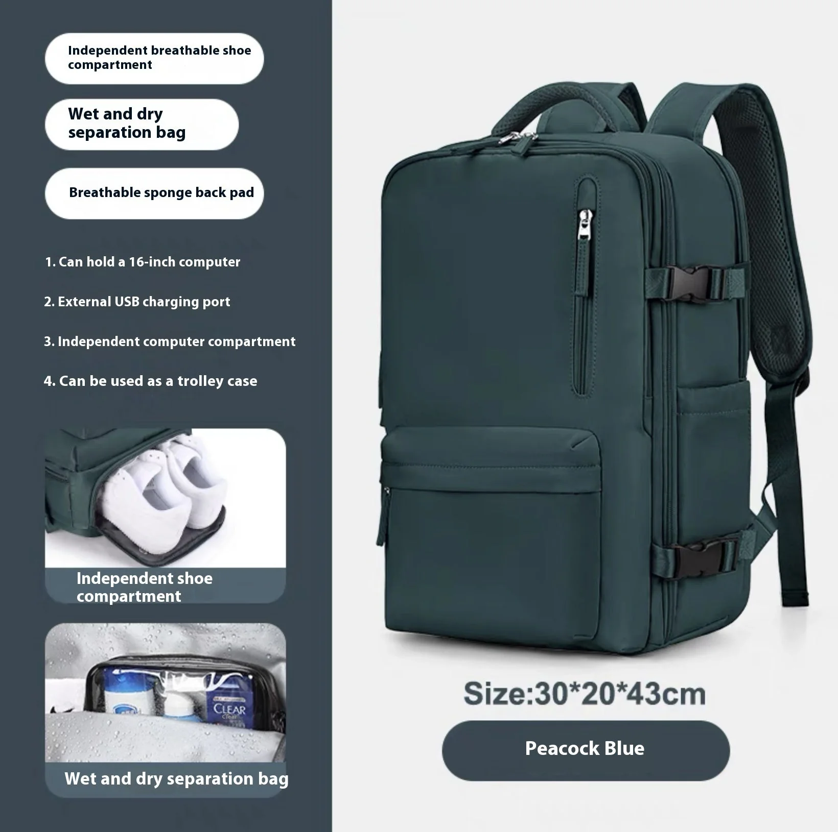 Heidi-Mode | Geräumiger Vielseitiger Rucksack - Image 14