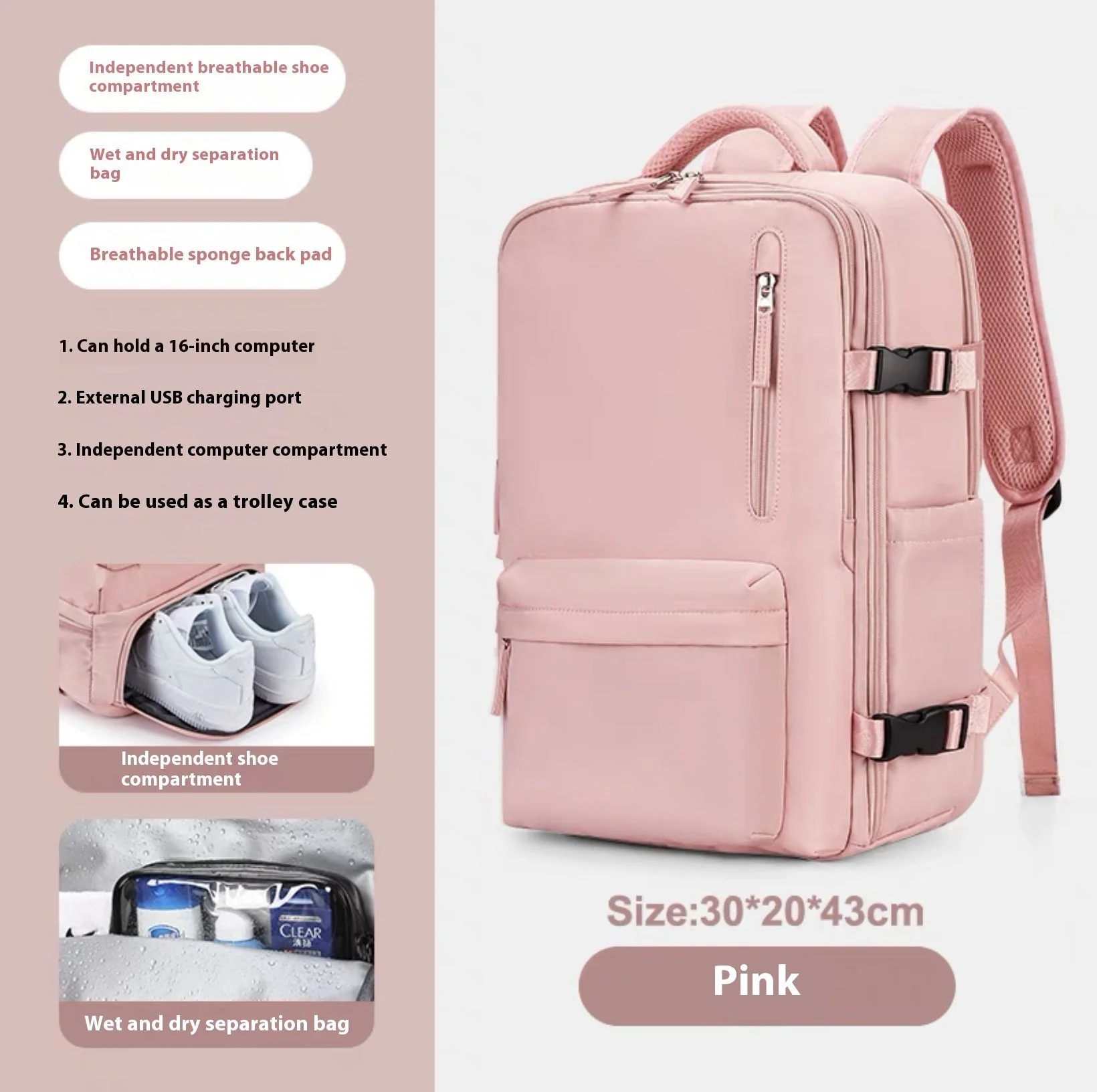 Heidi-Mode | Geräumiger Vielseitiger Rucksack - Image 15