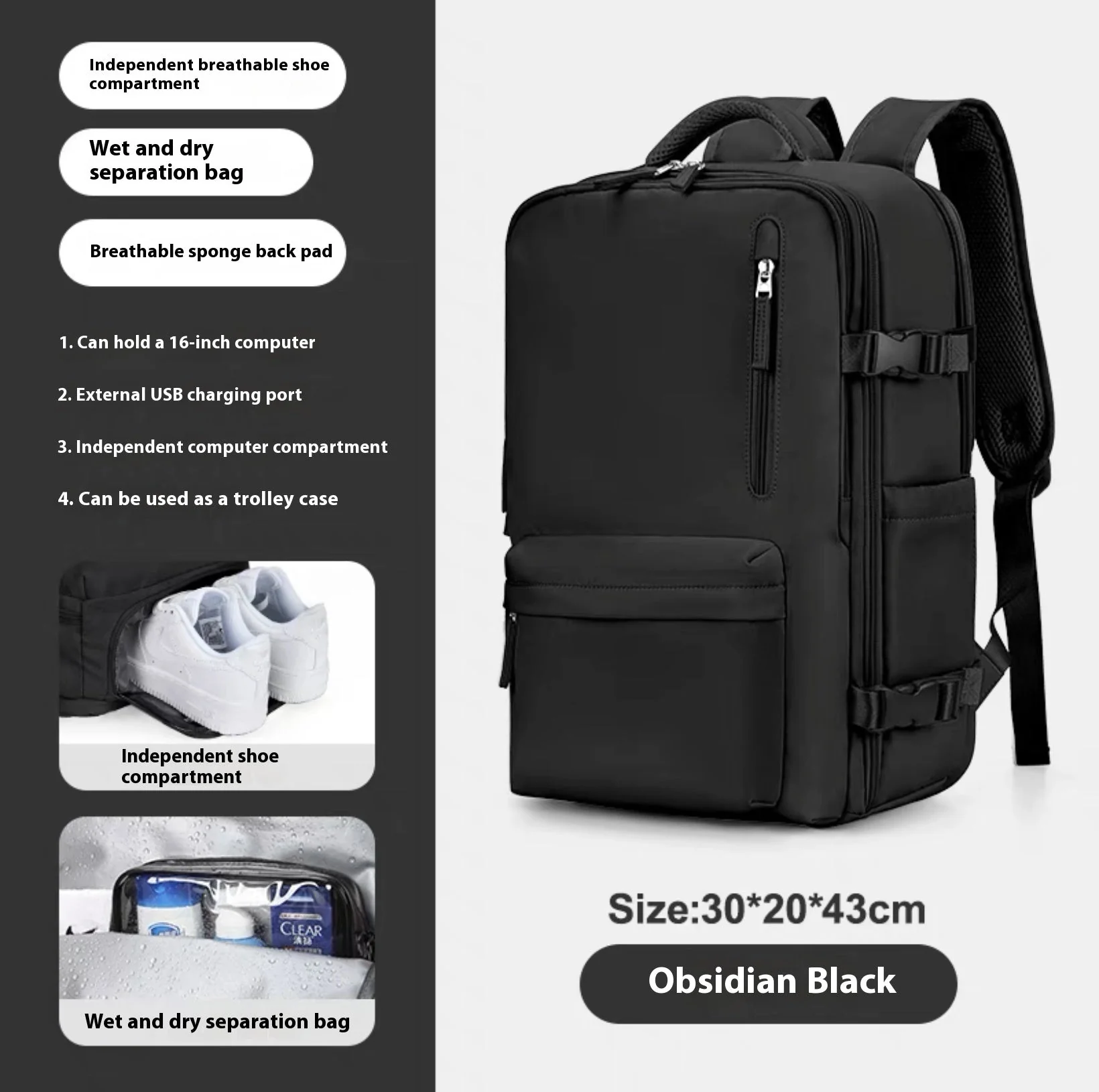 Heidi-Mode | Geräumiger Vielseitiger Rucksack - Image 8