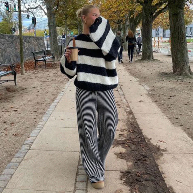 Heidi-Mode | Gestreifte Loungehose - Image 10