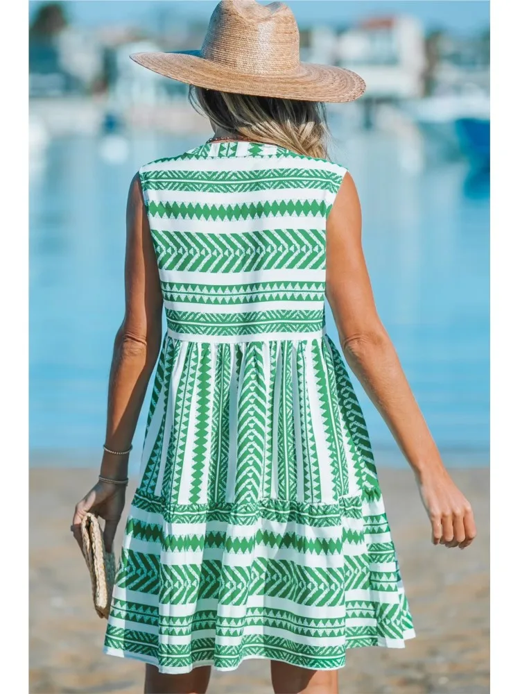 Heidi-Mode | Gestreiftes Midi Kleid - Image 2