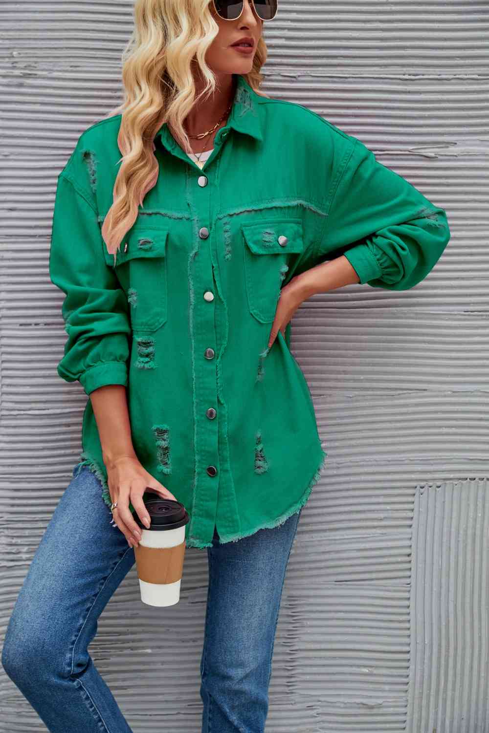 Heidi-Mode | Zerrissene Rohsaum-Denimjacke - Image 10