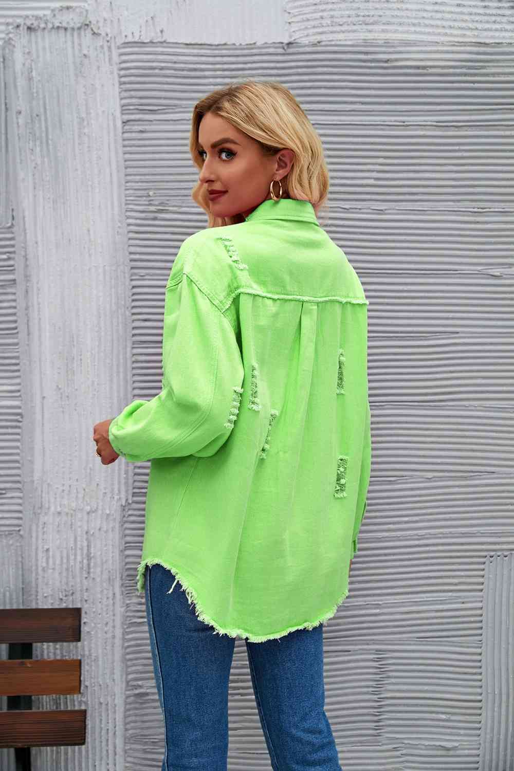 Heidi-Mode | Zerrissene Rohsaum-Denimjacke - Image 13