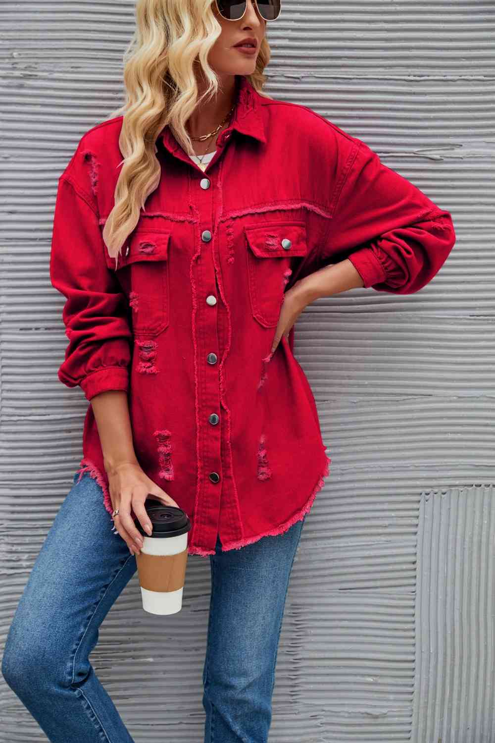 Heidi-Mode | Zerrissene Rohsaum-Denimjacke - Image 14