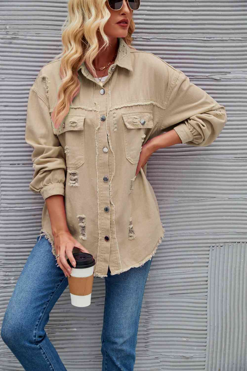 Heidi-Mode | Zerrissene Rohsaum-Denimjacke - Image 16
