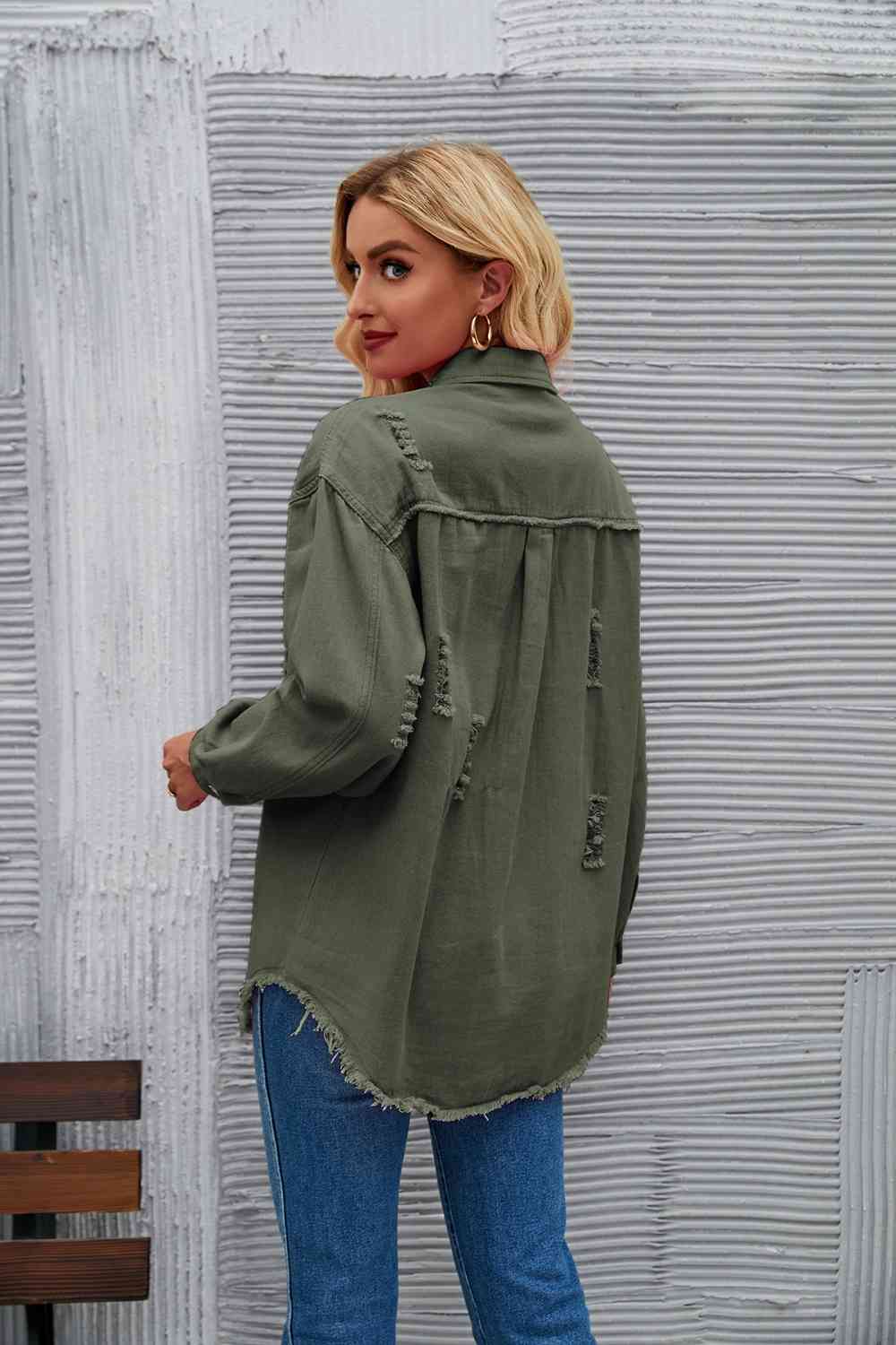 Heidi-Mode | Zerrissene Rohsaum-Denimjacke - Image 21
