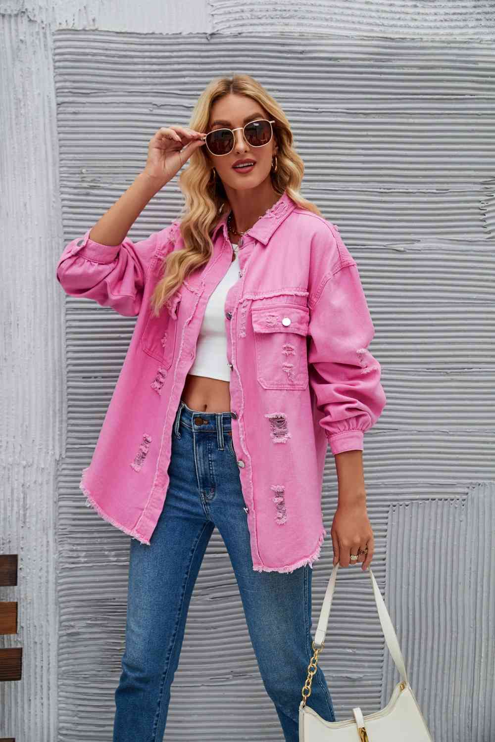 Heidi-Mode | Zerrissene Rohsaum-Denimjacke - Image 26
