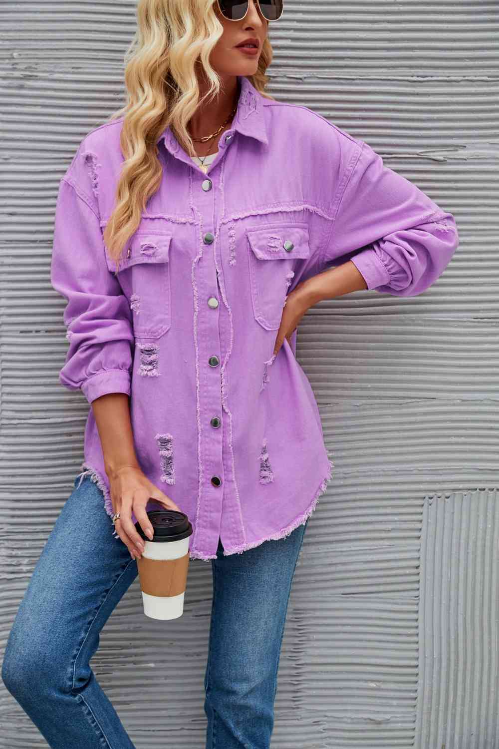 Heidi-Mode | Zerrissene Rohsaum-Denimjacke - Image 5