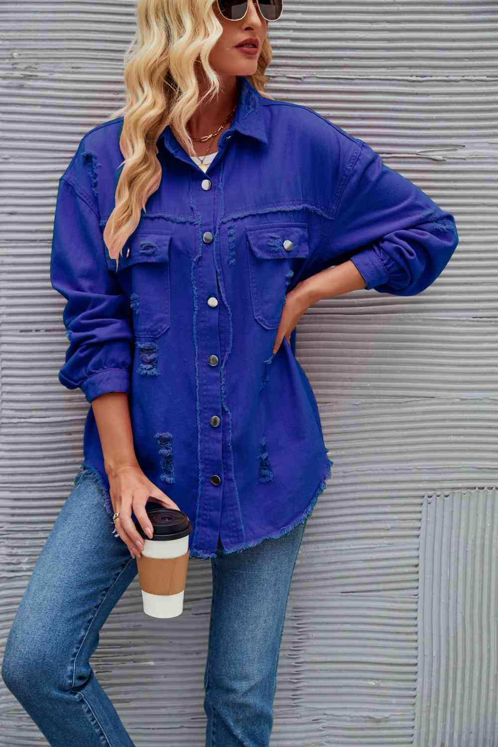 Heidi-Mode | Zerrissene Rohsaum-Denimjacke - Image 8
