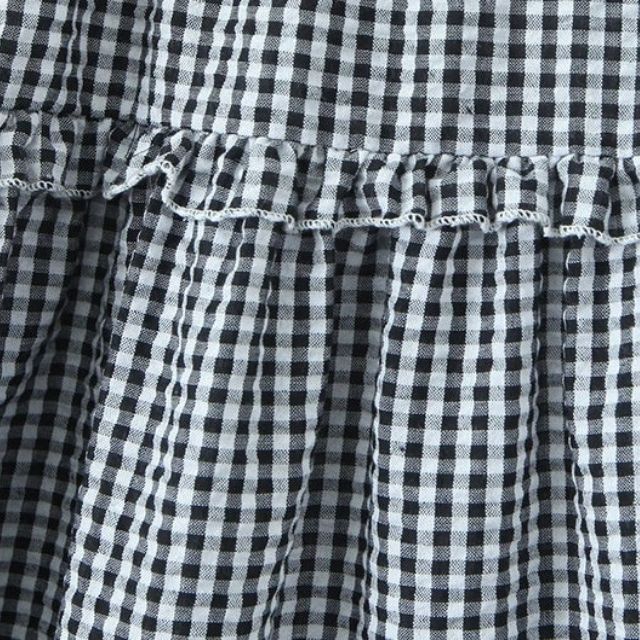 Heidi-Mode | Gestuftes Gingham-Midirock mit Rüschendetail - Image 4