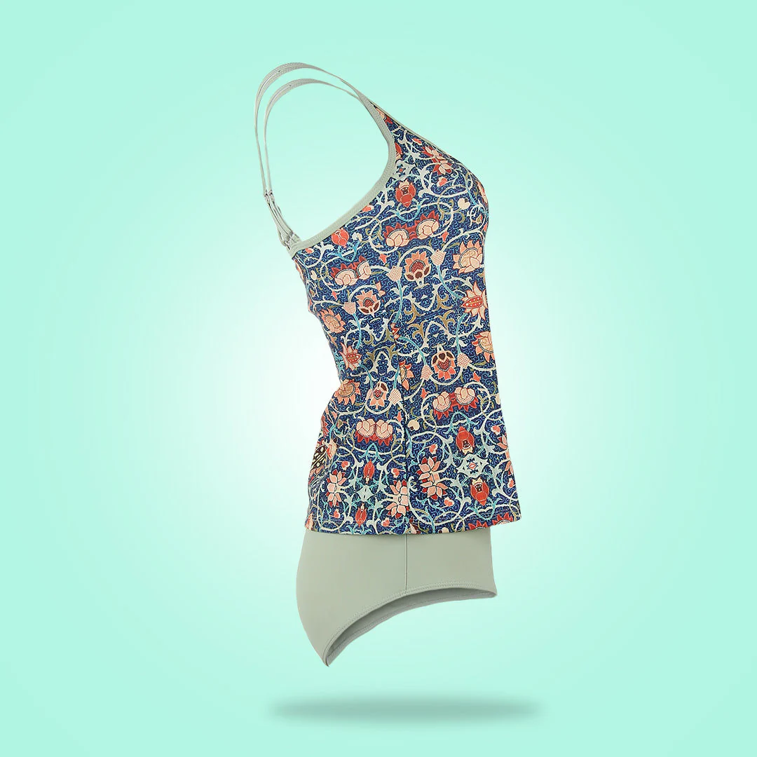 Heidi-Mode | Glamouröse Ärmellose Bademode mit Druck - Image 4