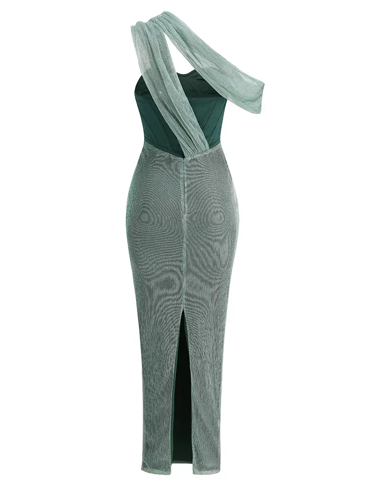 Heidi-Mode | Glitzer Rückenfrei Abend Maxi Kleid - Image 23