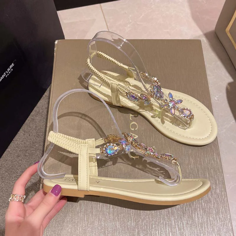 Heidi-Mode | Glitzernde Sandalen mit Strass - Image 10