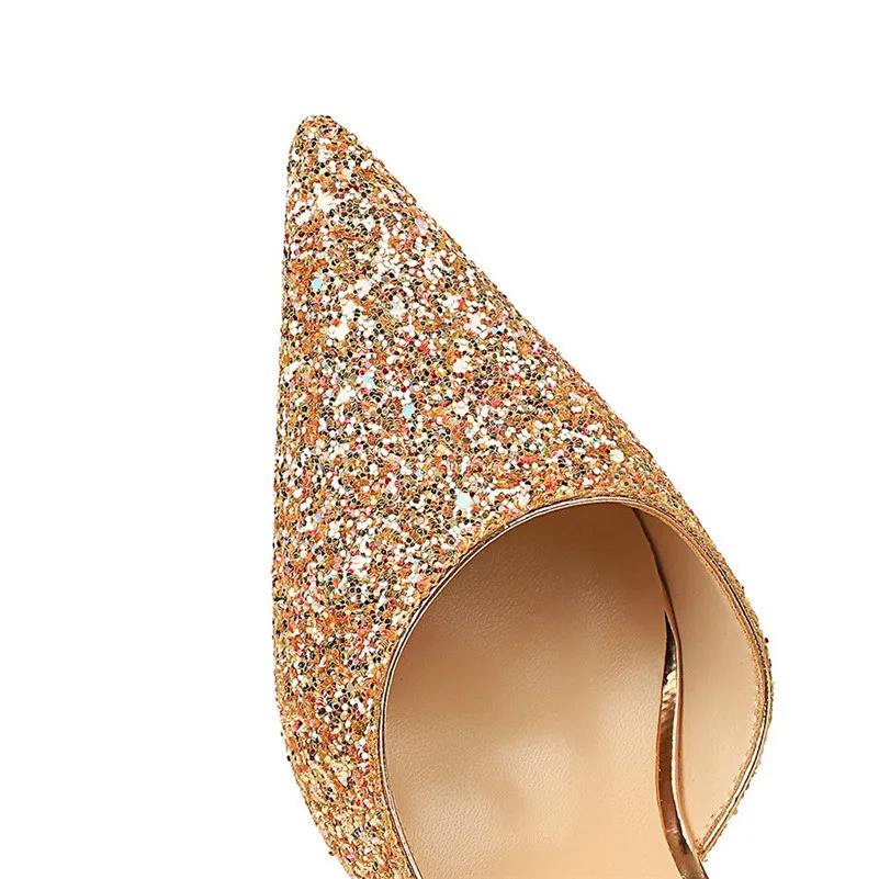 Heidi-Mode | Glitzernder, Spitzer Stiletto Absatz - Image 2