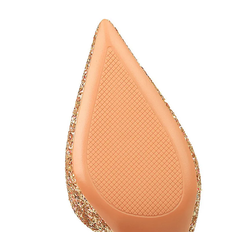 Heidi-Mode | Glitzernder, Spitzer Stiletto Absatz - Image 4